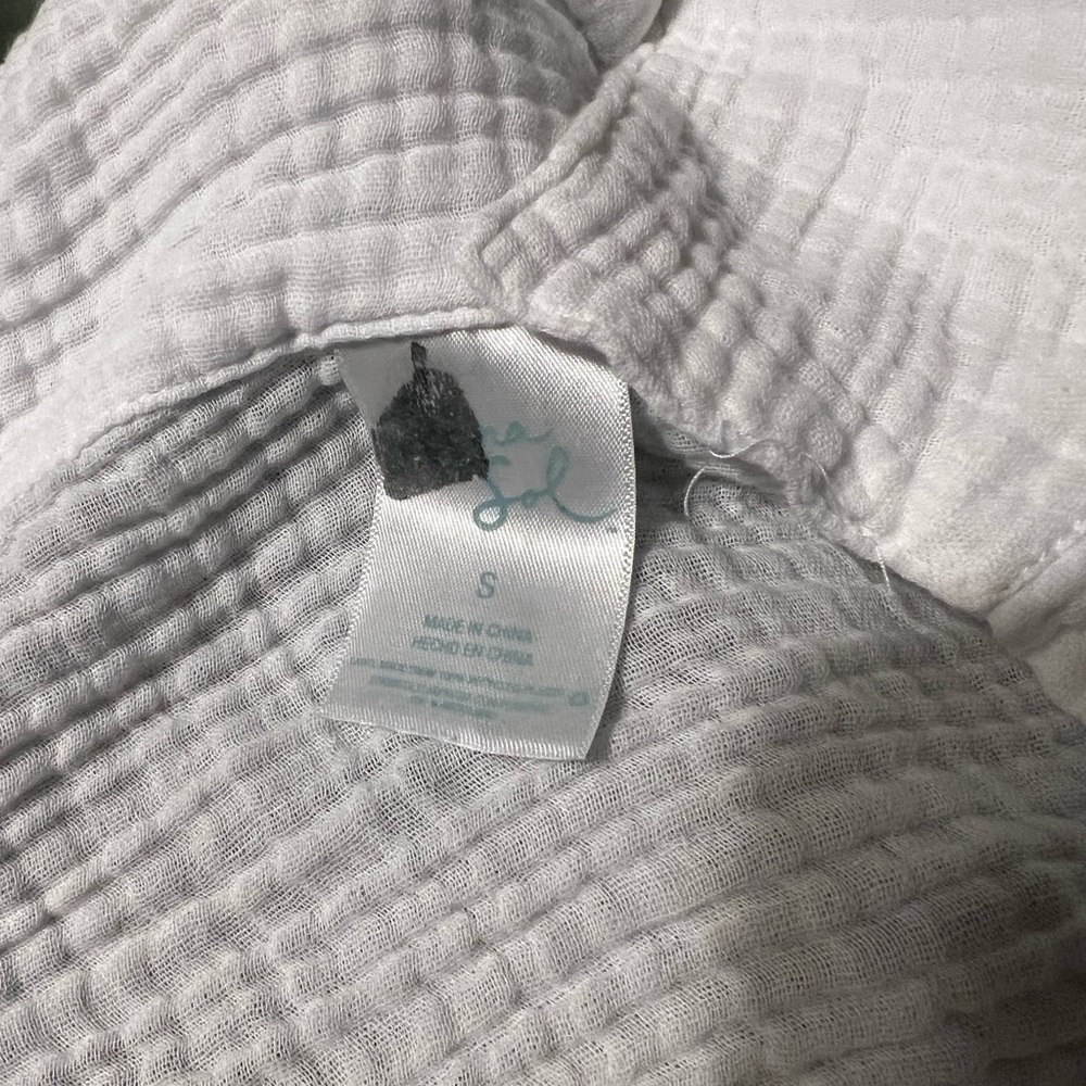 White button up and shorts set